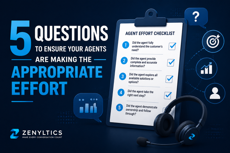 5 Questions to Ensure Your Agents are Making the Appropriate Effort