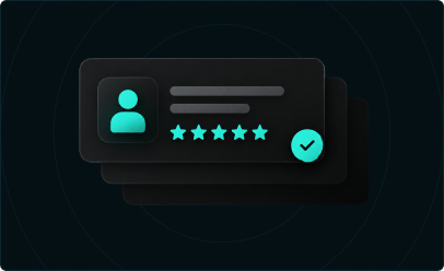Customer experience rating card visual preview