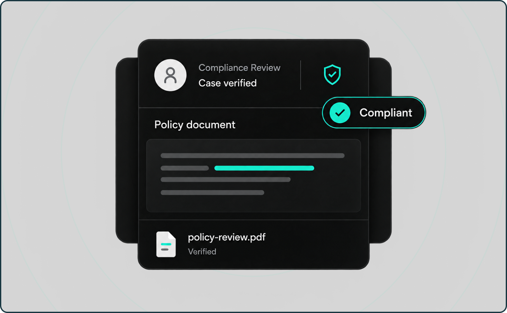 Compliance policy review preview visual